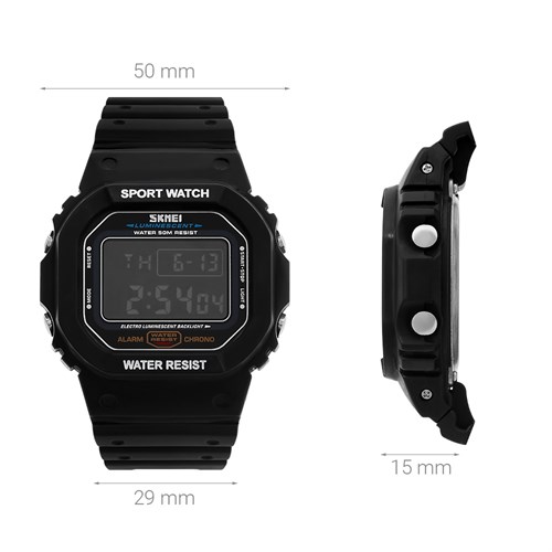 Đồng hồ SKMEI 50 mm Trẻ em 1134BKBK Màu Đen