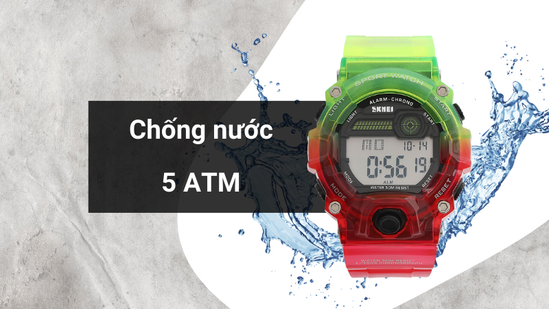 Khả năng kháng nước của mẫu đồng hồ Khả năng kháng nước của mẫu đồng hồ