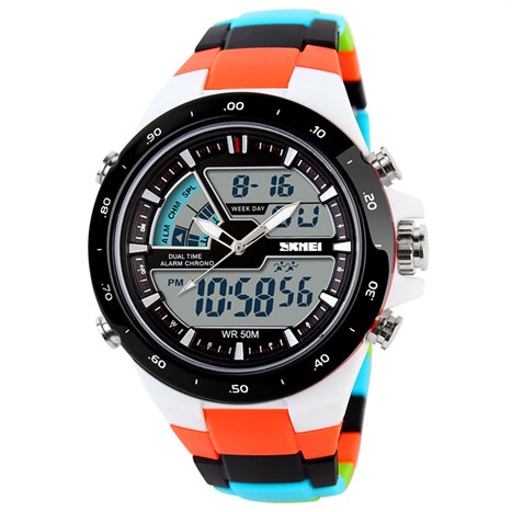 Đồng hồ SKMEI 34 mm Trẻ em 1016CMOG Màu Trắng - Cam