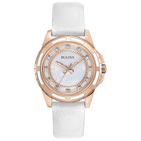 Đồng hồ BULOVA 32 mm Nữ 98P119 Màu Trắng