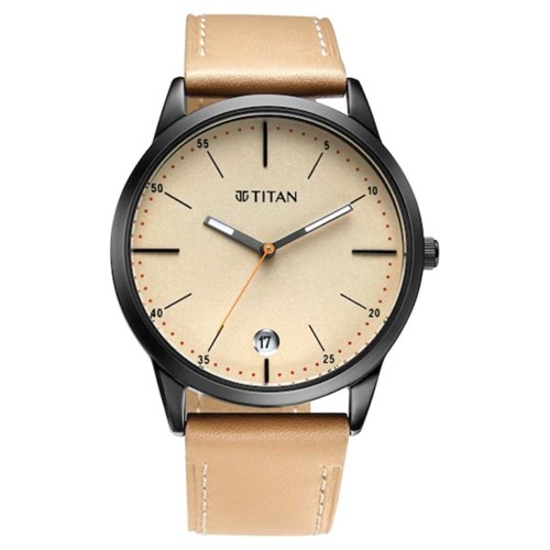 Đồng hồ TITAN 42 mm Nam 1806NL04 Màu Kem
