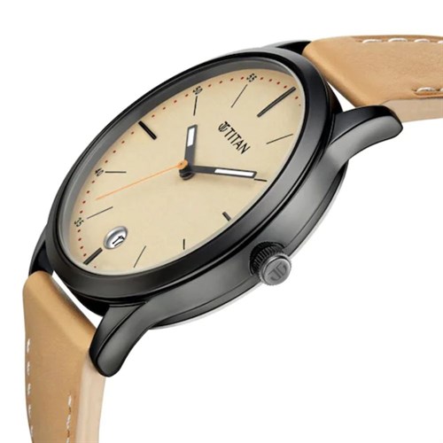 Đồng hồ TITAN 42 mm Nam 1806NL04 Màu Kem