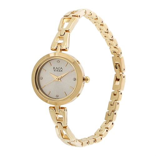 Đồng hồ TITAN 25 mm Nữ 2540YM06 Màu Vàng