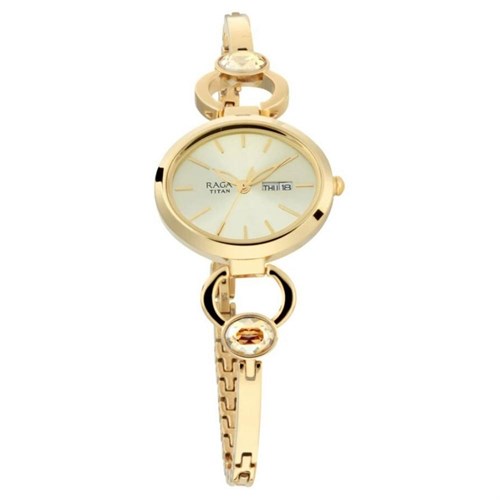 Đồng hồ TITAN 30 mm Nữ 2621YM01 Màu Vàng