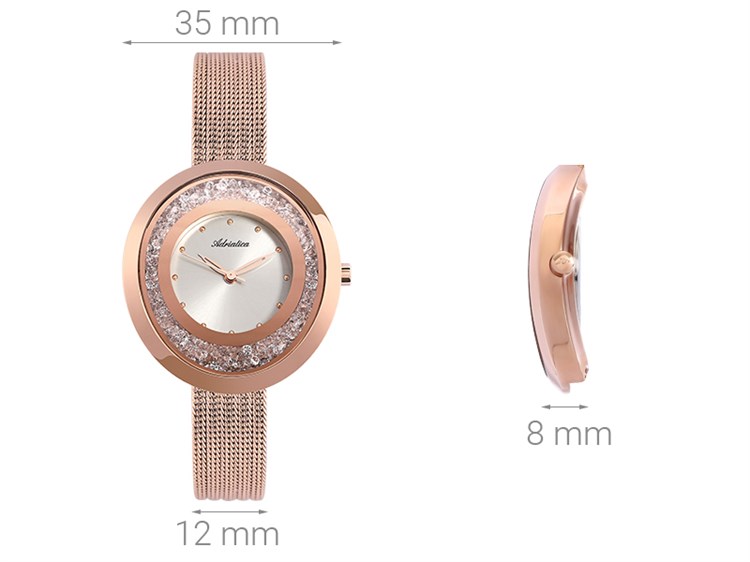 Đồng hồ ADRIATICA 35 mm Nữ A3771.9147QZ Màu Vàng Hồng