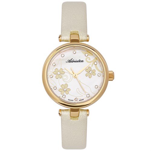 Đồng hồ ADRIATICA 26 mm Nữ A3514.1D4SQ Màu Kem