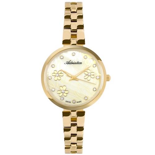 Đồng hồ ADRIATICA 34 mm Nữ A3741.114SQ Màu Vàng