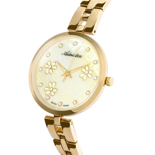 Đồng hồ ADRIATICA 34 mm Nữ A3741.114SQ Màu Vàng