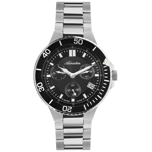 Đồng hồ ADRIATICA 45 mm Nam A8317.5114QF Màu Bạc