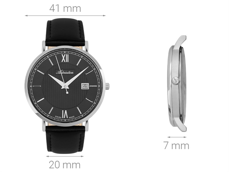 Đồng hồ ADRIATICA 41 mm Nam A1294.5264Q Màu Đen