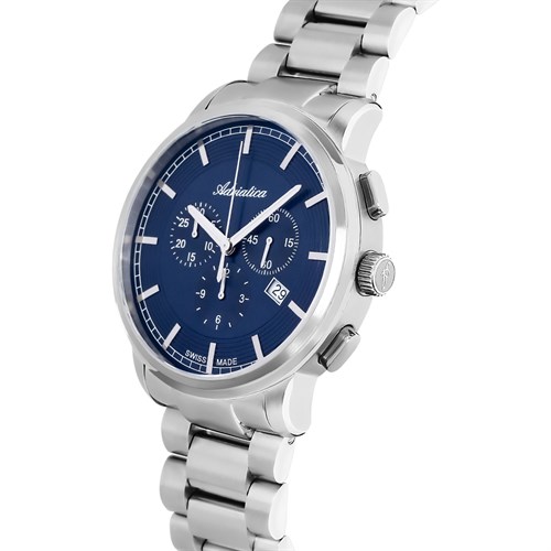 Đồng hồ ADRIATICA 43 mm Nam A8307.5115CH Màu Bạc