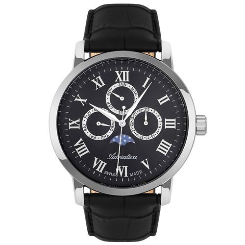 Đồng hồ ADRIATICA 43 mm Nam A8134.5234QF Màu Đen