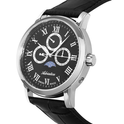 Đồng hồ ADRIATICA 43 mm Nam A8134.5234QF Màu Đen