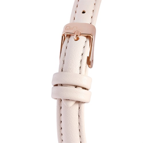 Đồng hồ Q&Q 23 mm Nữ S01A-002PY Màu Kem