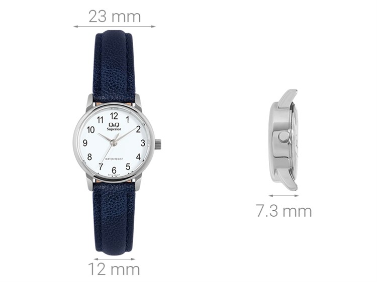 Đồng hồ Q&Q 23 mm Nữ S01A-004VY Màu Xanh Dương