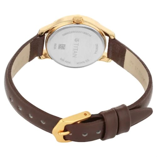 Đồng hồ TITAN 27 mm Nữ 2638YL01 Màu Nâu