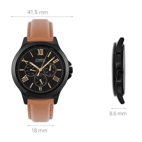Đồng hồ CASIO 41.5 mm Nam MTP-V300BL-5AUDF Màu Nâu