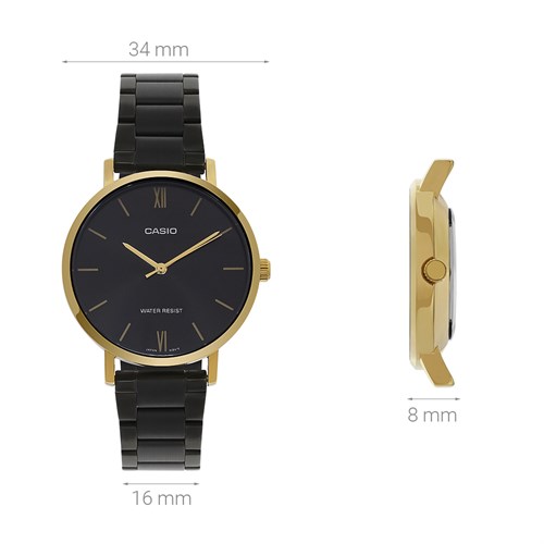 Đồng hồ CASIO 34 mm Nữ LTP-VT01GB-1BUDF Màu Đen