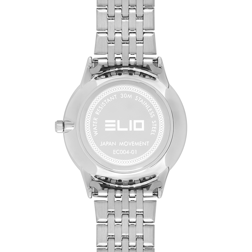 Đồng hồ ELIO 39 mm Nam EC004-01 Màu Bạc