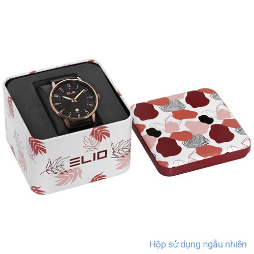 Đồng hồ ELIO 40 mm Nam EC005-01 Màu Đen