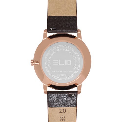 Đồng hồ ELIO 40 mm Nam EC006-01 Màu Nâu