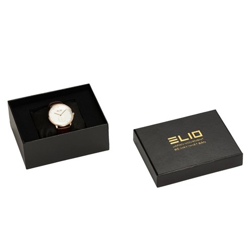 Đồng hồ ELIO 41 mm Nam EC012-01 Màu Nâu