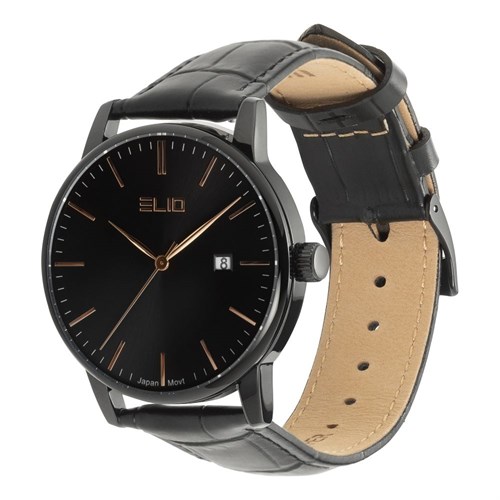 Đồng hồ ELIO 39 mm Nam EC013-01 Màu Đen
