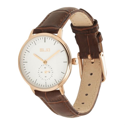 Đồng hồ ELIO 30 mm Nữ EC012-02 Màu Nâu