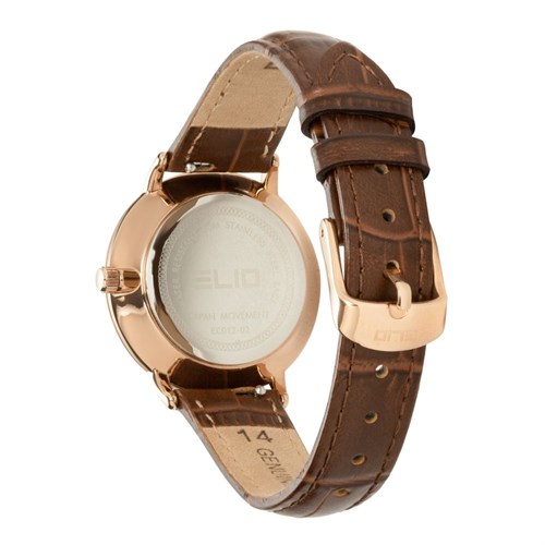 Đồng hồ ELIO 30 mm Nữ EC012-02 Màu Nâu