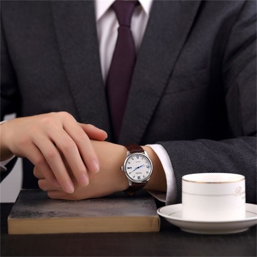 Đồng hồ NAKZEN 39 mm Nam SL6046G-7 Màu Nâu