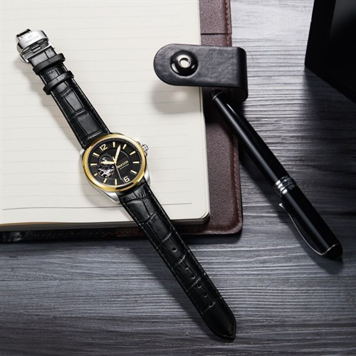 Đồng hồ NAKZEN 42 mm Nam SL6037G-1N3 Màu Đen