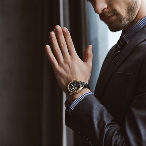 Đồng hồ NAKZEN 42 mm Nam SL6037G-1N3 Màu Đen