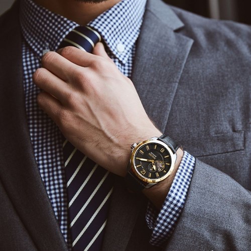 Đồng hồ NAKZEN 42 mm Nam SL6037G-1N3 Màu Đen