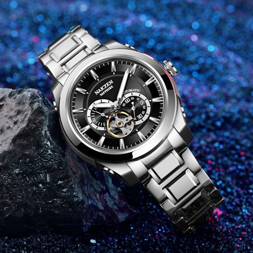 Đồng hồ NAKZEN 44 mm Nam SS6023G-1 Màu Bạc