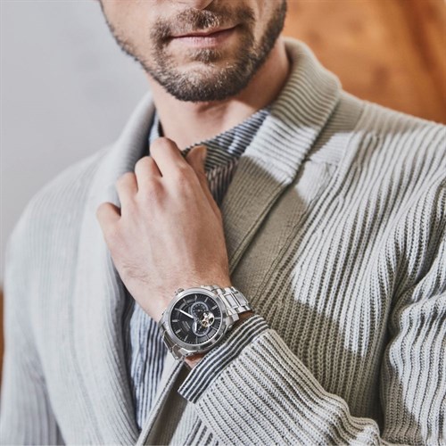 Đồng hồ NAKZEN 44 mm Nam SS6023G-1 Màu Bạc