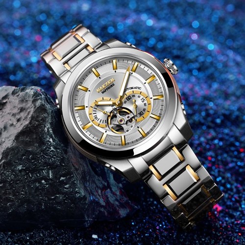 Đồng hồ NAKZEN 44 mm Nam SS6023G-7N3 Màu Bạc