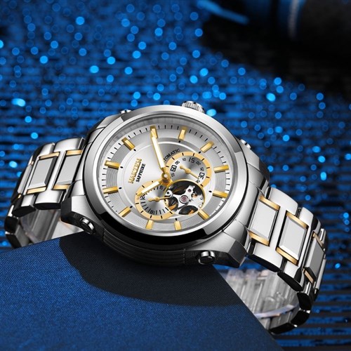 Đồng hồ NAKZEN 44 mm Nam SS6023G-7N3 Màu Bạc