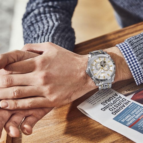 Đồng hồ NAKZEN 44 mm Nam SS6023G-7N3 Màu Bạc