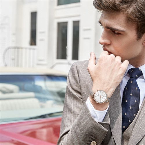 Đồng hồ ROSSINI 41 mm Nam 5887T01C Màu Bạc