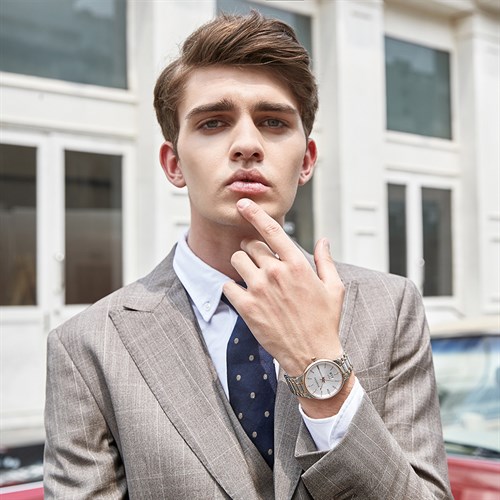 Đồng hồ ROSSINI 41 mm Nam 5887T01C Màu Bạc