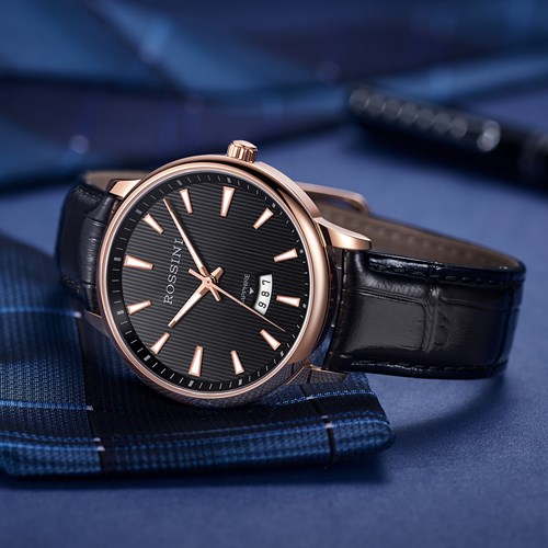 Đồng hồ ROSSINI 41 mm Nam 5887G04D Màu Đen