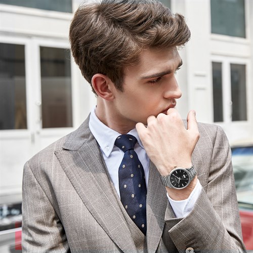 Đồng hồ ROSSINI 41 mm Nam 5887W04B Màu Bạc