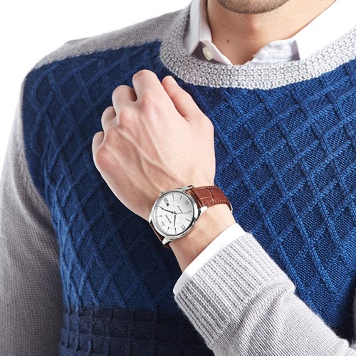 Đồng hồ ROSSINI 41 mm Nam 5577W01B Màu Nâu