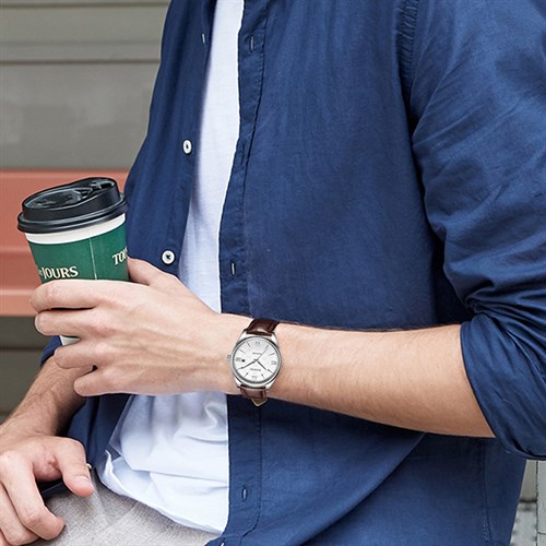 Đồng hồ ROSSINI 41 mm Nam 5577W01B Màu Nâu