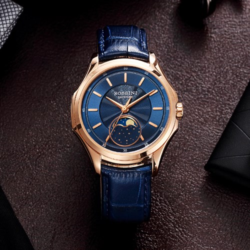 Đồng hồ ROSSINI 40.5 mm Nam 7713G05D Màu Xanh Dương