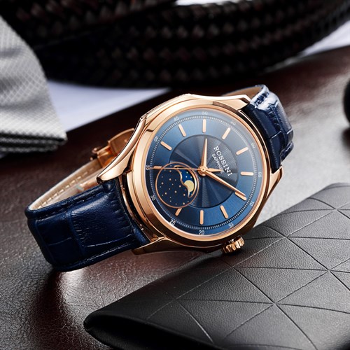 Đồng hồ ROSSINI 40.5 mm Nam 7713G05D Màu Xanh Dương