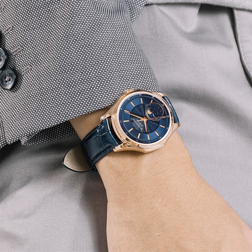 Đồng hồ ROSSINI 40.5 mm Nam 7713G05D Màu Xanh Dương