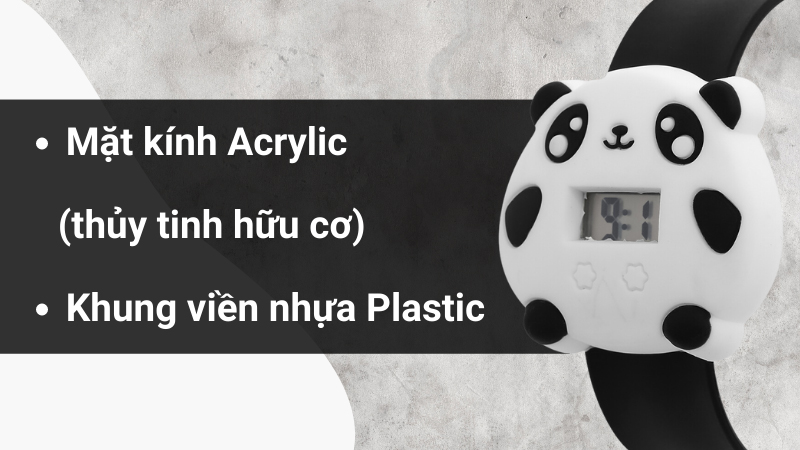 Chất liệu mặt kính và khung viền của mẫu đồng hồ Chất liệu mặt kính và khung viền của mẫu đồng hồ