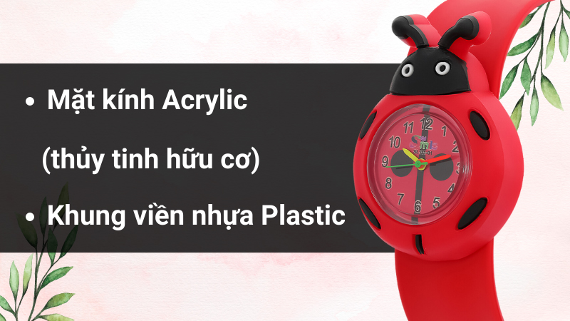 Chất liệu mặt kính và khung viền của mẫu đồng hồ Chất liệu mặt kính và khung viền của mẫu đồng hồ