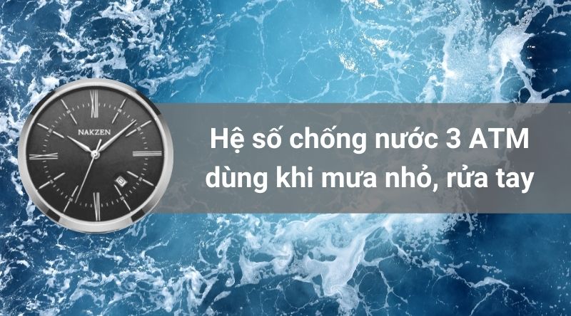 Chống nước 3 ATM Chống nước 3 ATM